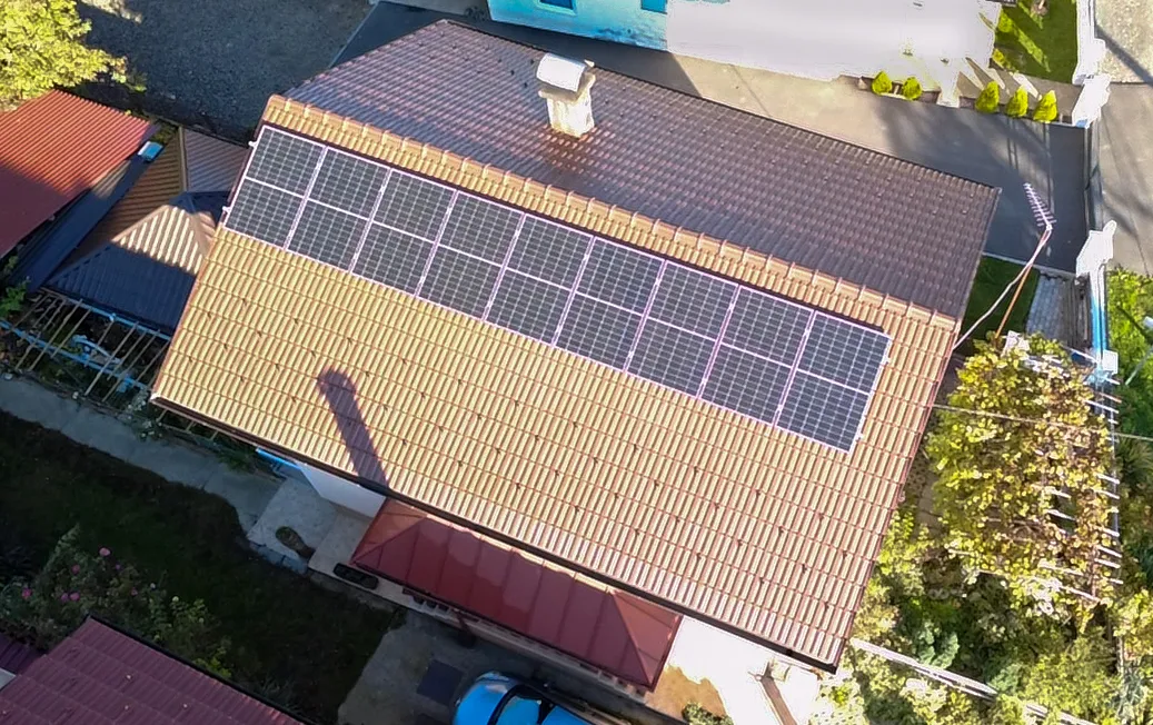 Solarna elektrana, pogled dronom, Paukovec