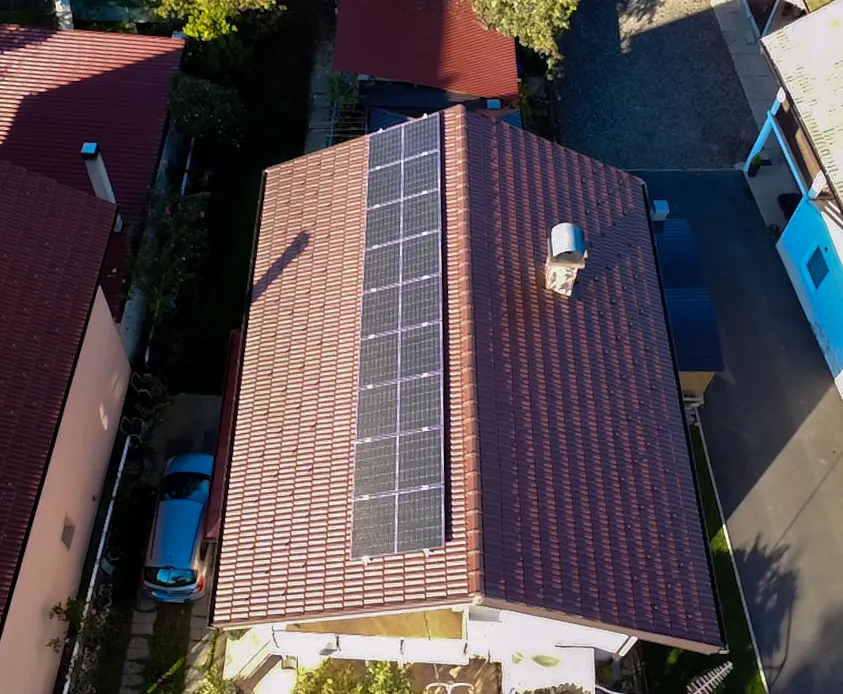Solarna elektrana, pogled dronom, Paukovec