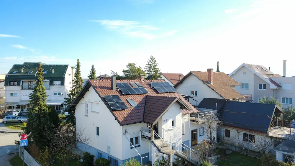 Solarna elektrana, pogled dronom, Velika Gorica